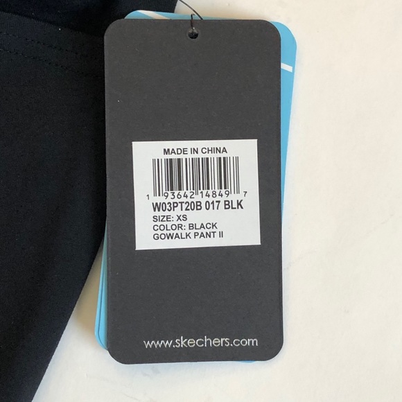 SKECHERS GO WALK PANT II. BLACK. SIZE: XS. NWT - Picture 10 of 11